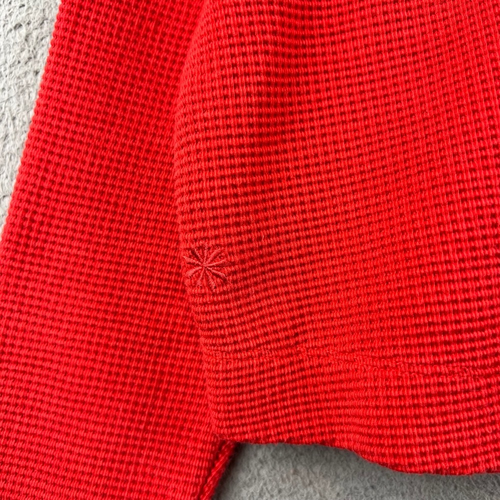 Athleta Red Waffle Knit Lounge Set Cropped Hoodie and Joggers Size M - Picture 14 of 16